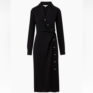 Veronica Beard NAVY midi Wrap Dress